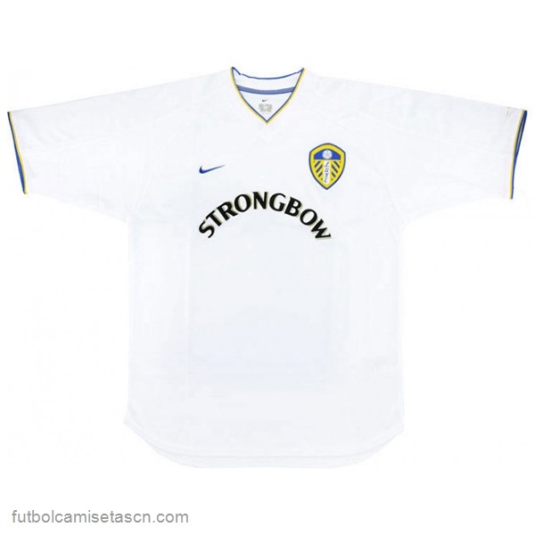 Tailandia Camiseta Leeds United 1ª Retro 2000 2002 Blanco